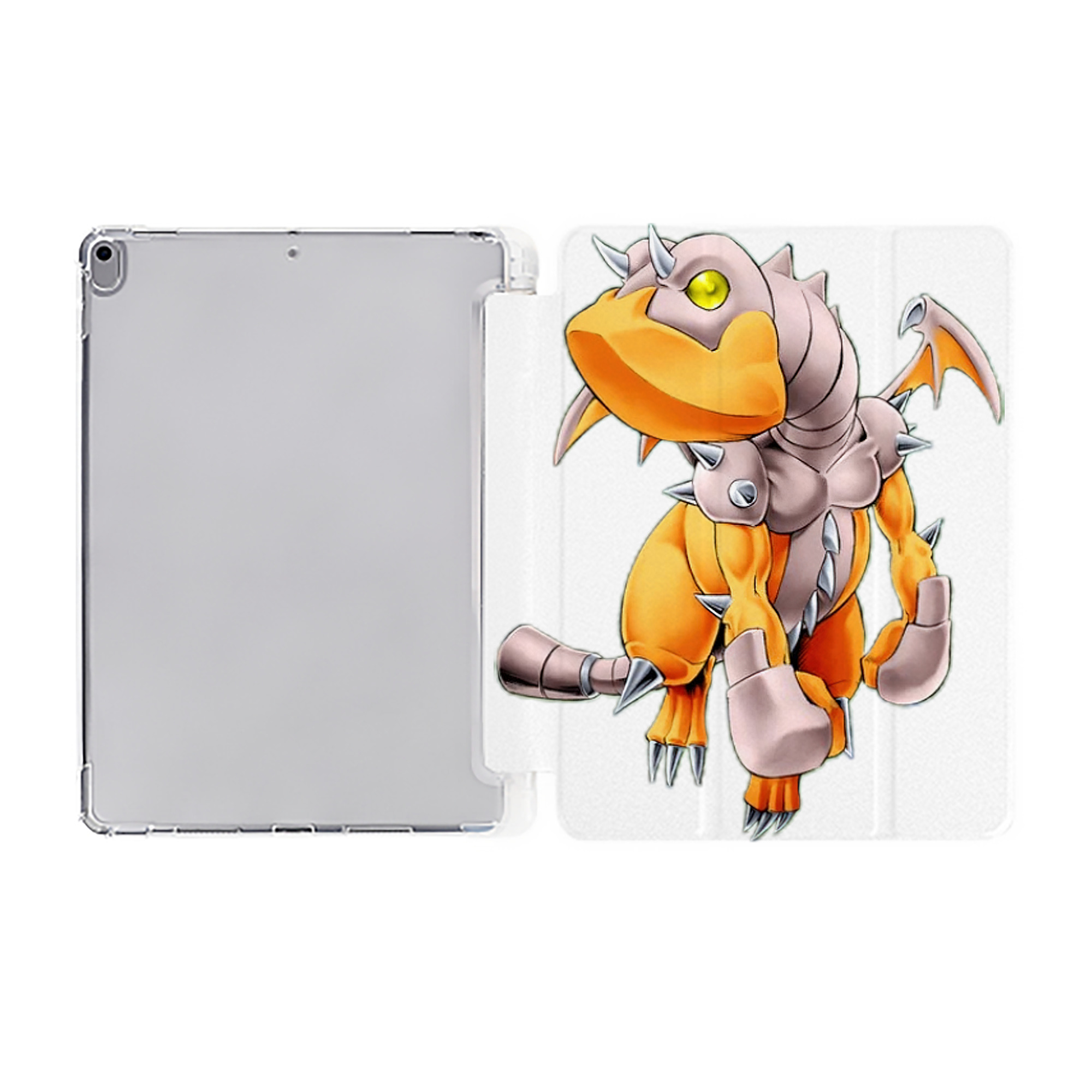 （画像用） 遊☆戯☆王 Yu-Gi-Oh! IPad ケース ペン収納付き 三つ折りスタンド PUレザー×シリコン 対応機種9.5/10.5/10.9インチ